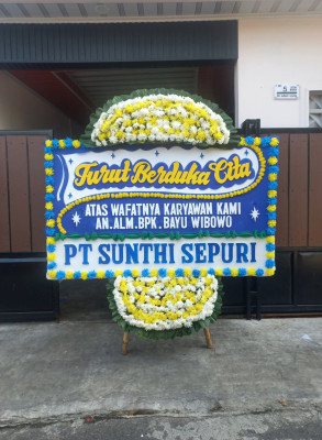 Papan Bunga Duka di Taba Baru